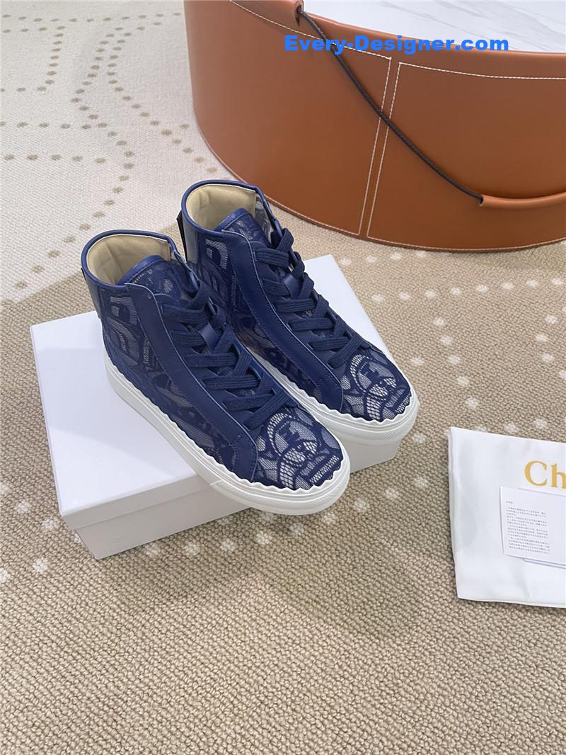 Chloe Classic Petal Sole Summer Lace Loafers