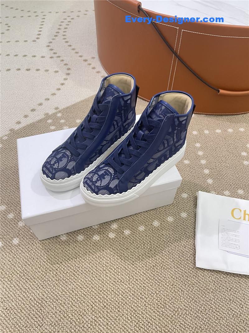 Chloe Classic Petal Sole Summer Lace Loafers