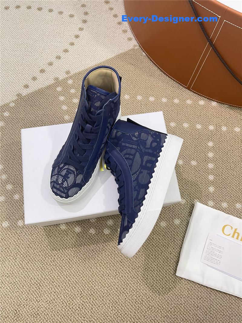 Chloe Classic Petal Sole Summer Lace Loafers