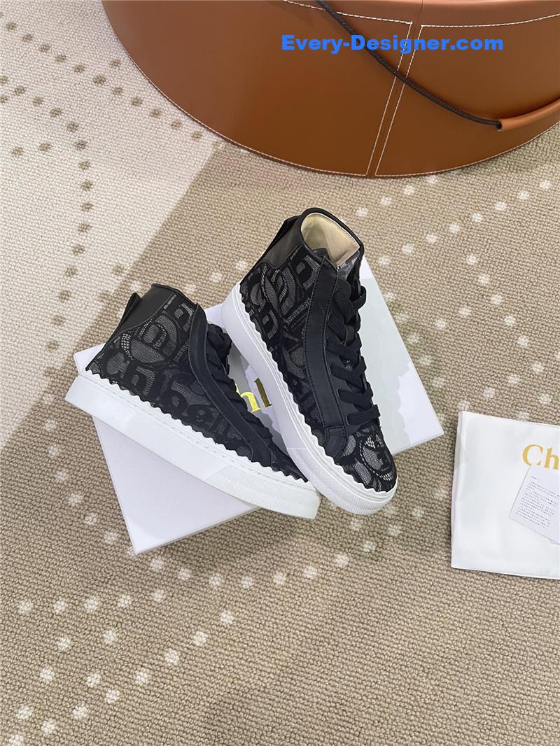 Chloe Classic Petal Sole Summer Lace Loafers