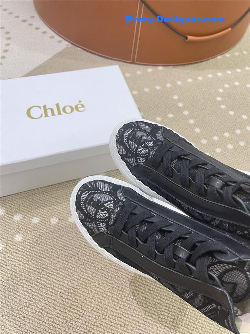 Chloe Classic Petal Sole Summer Lace Loafers