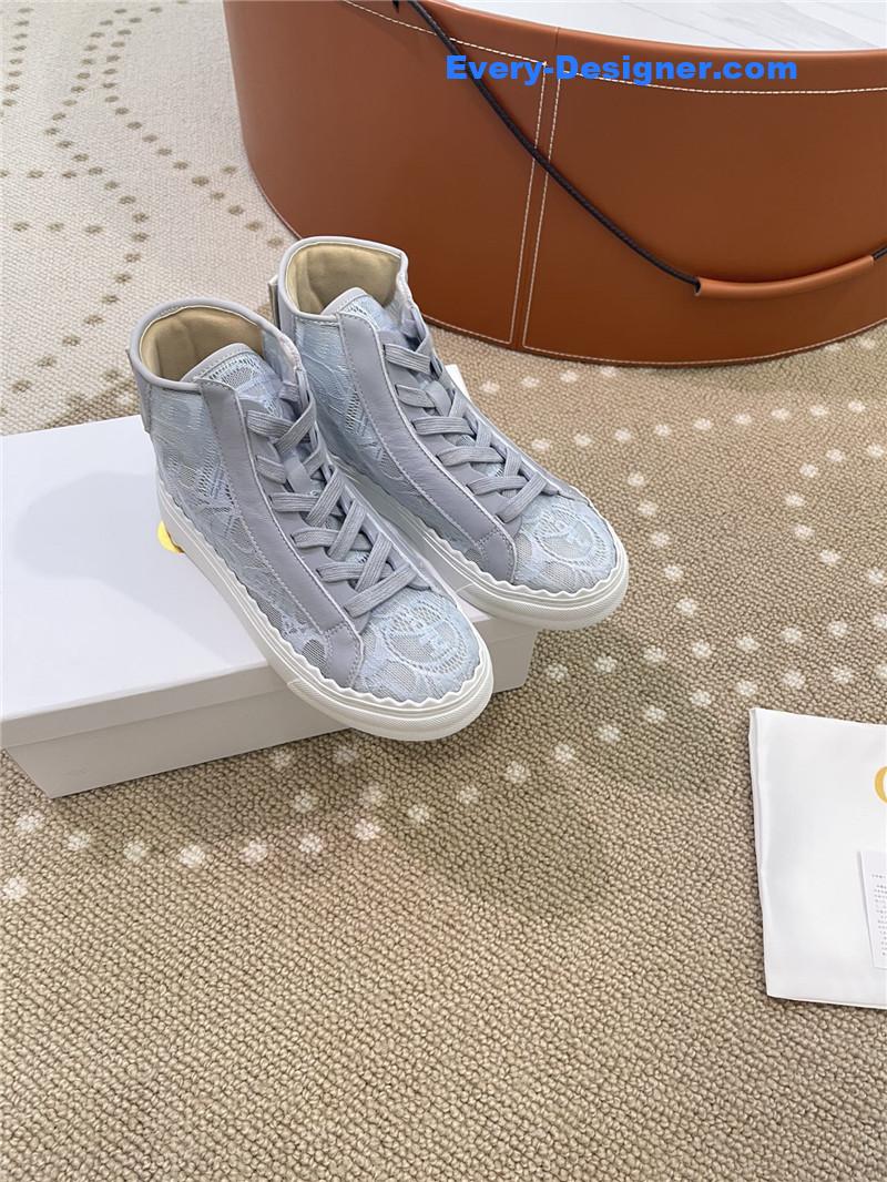 Chloe Classic Petal Sole Summer Lace Loafers