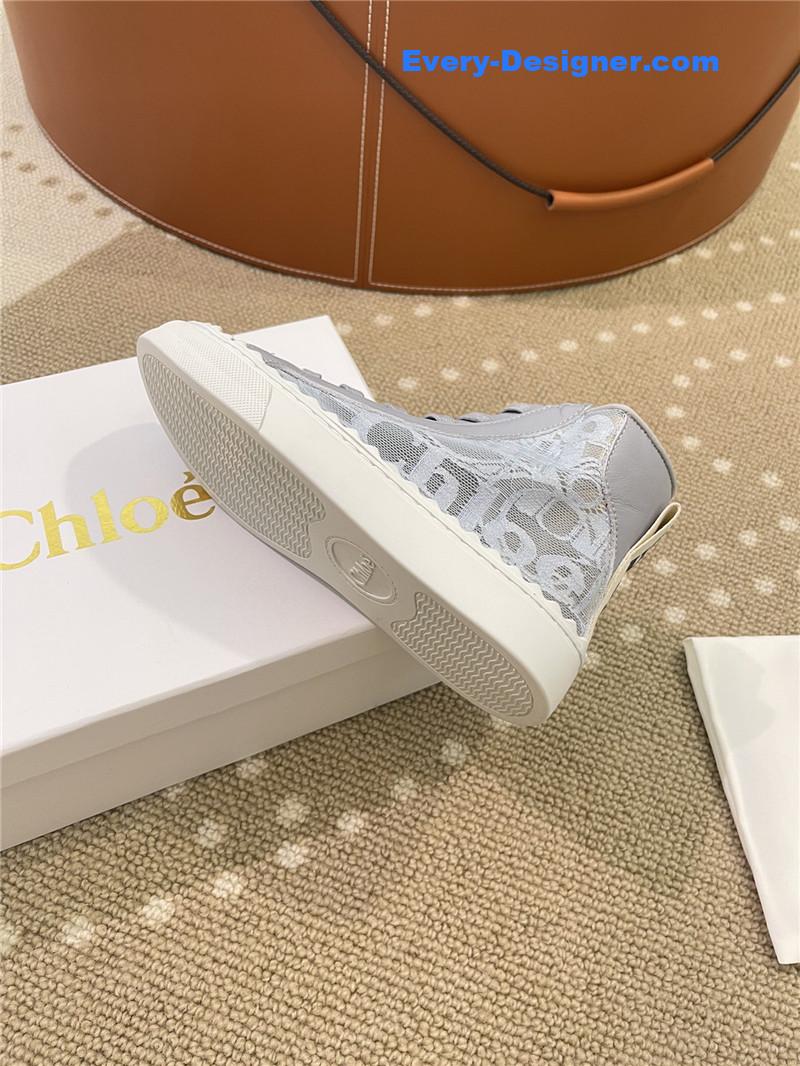 Chloe Classic Petal Sole Summer Lace Loafers