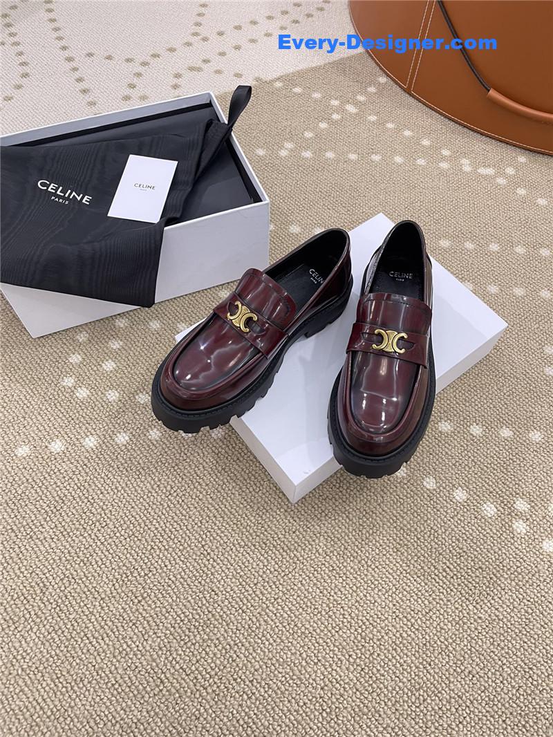 Ce1i*e new thick-soled retro style loafers
