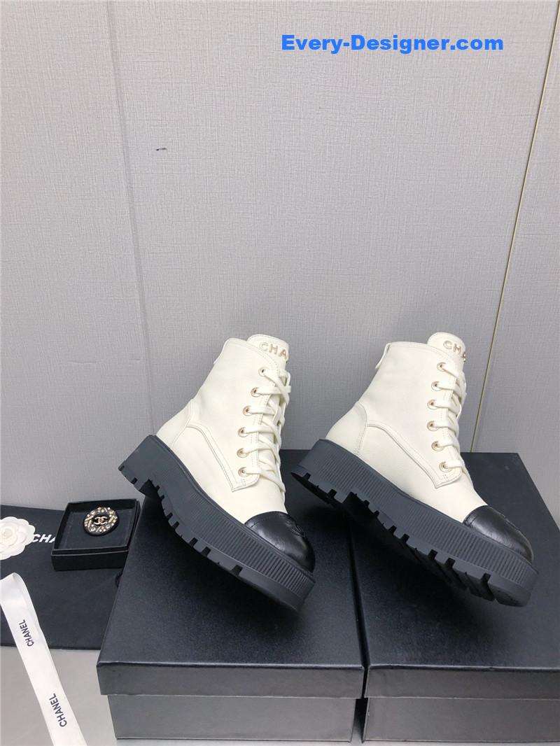 CC C buckle platform Martin ankle boots