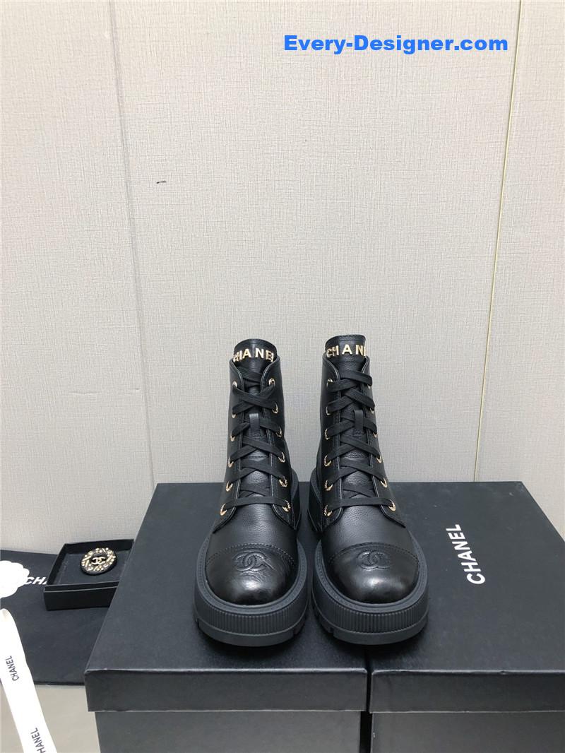 CC C buckle platform Martin ankle boots