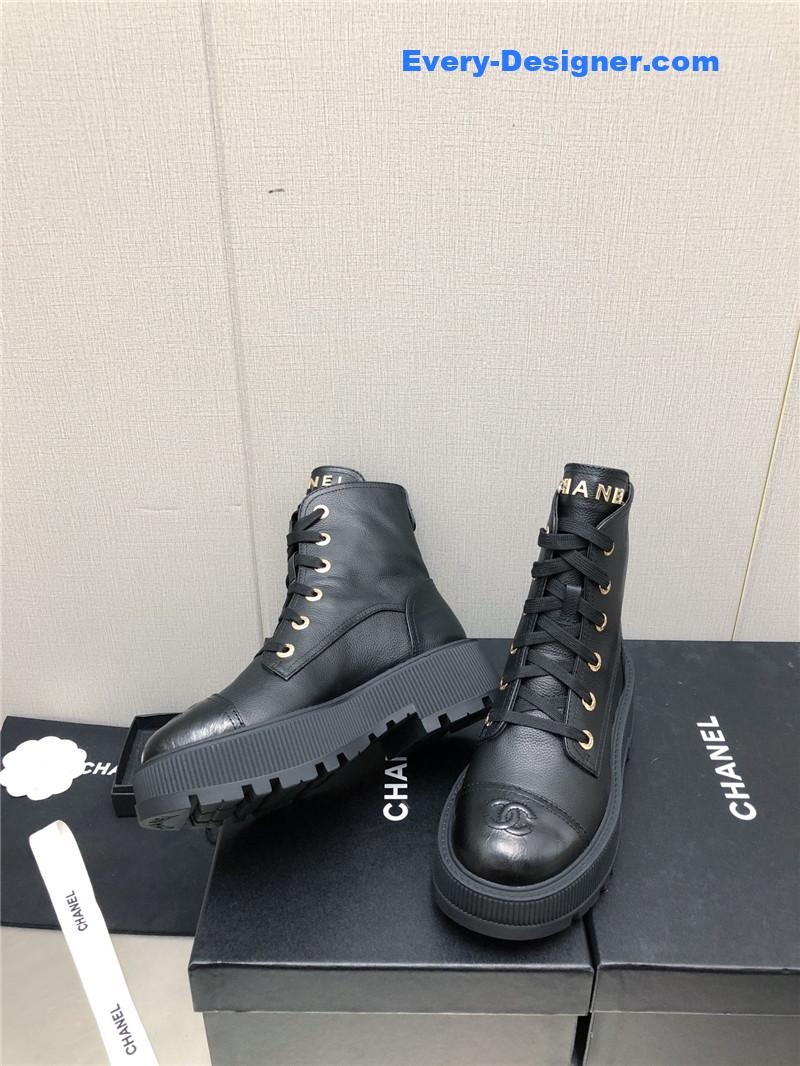 CC C buckle platform Martin ankle boots