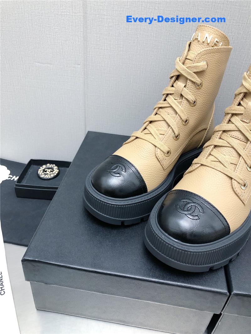 CC C buckle platform Martin ankle boots