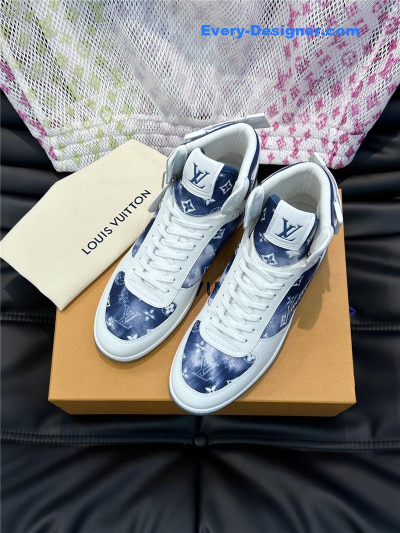 louis vuitton LV men’s high top casual sneakers