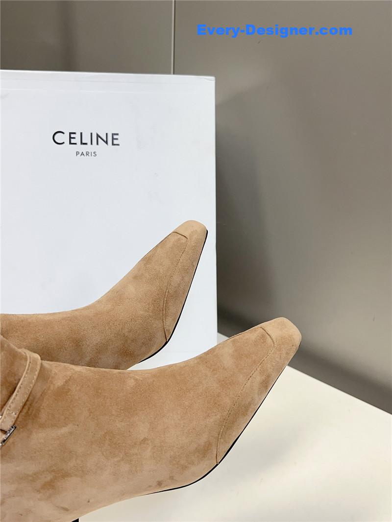 Ce1i*e british pointed toe early autumn ankle boots