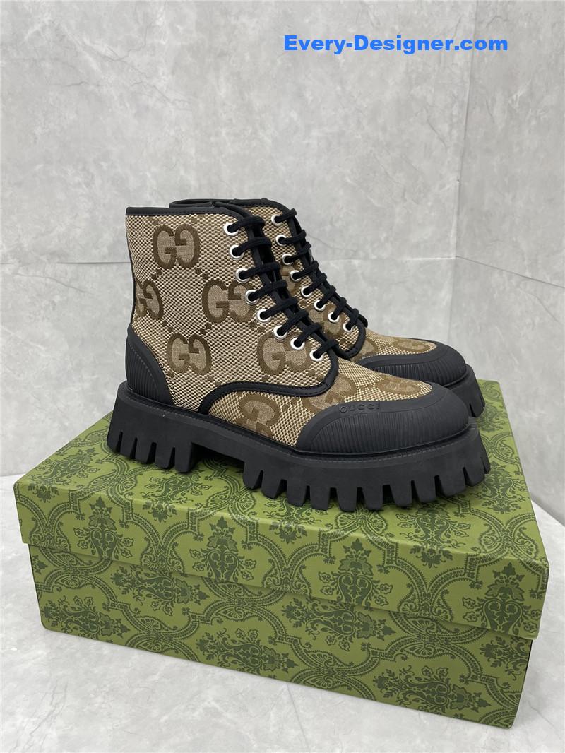 Gucci side zipper martin boots