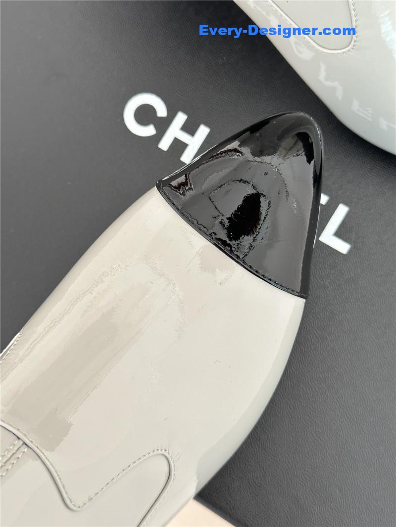 CC double C pointed chunky heel ankle boots