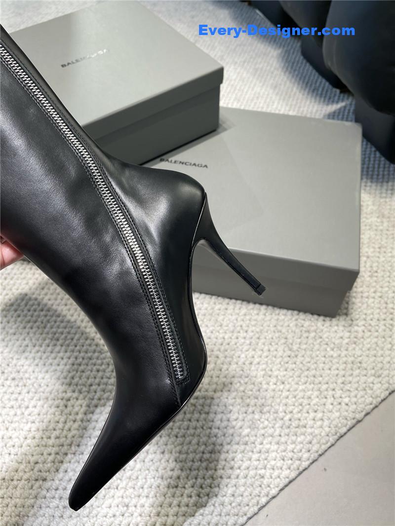 Ba1en*iaga fall/winter zip up heeled boots