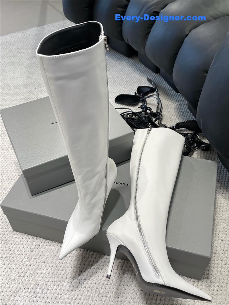 Ba1en*iaga fall/winter zip up heeled boots