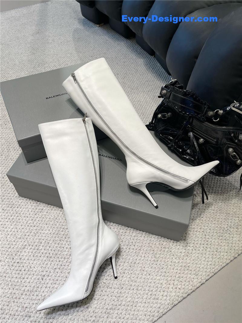 Ba1en*iaga fall/winter zip up heeled boots