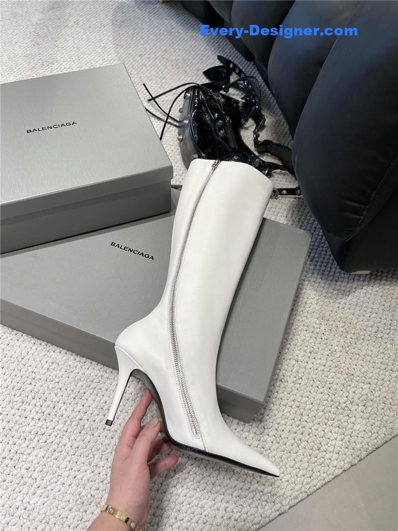 Ba1en*iaga fall/winter zip up heeled boots