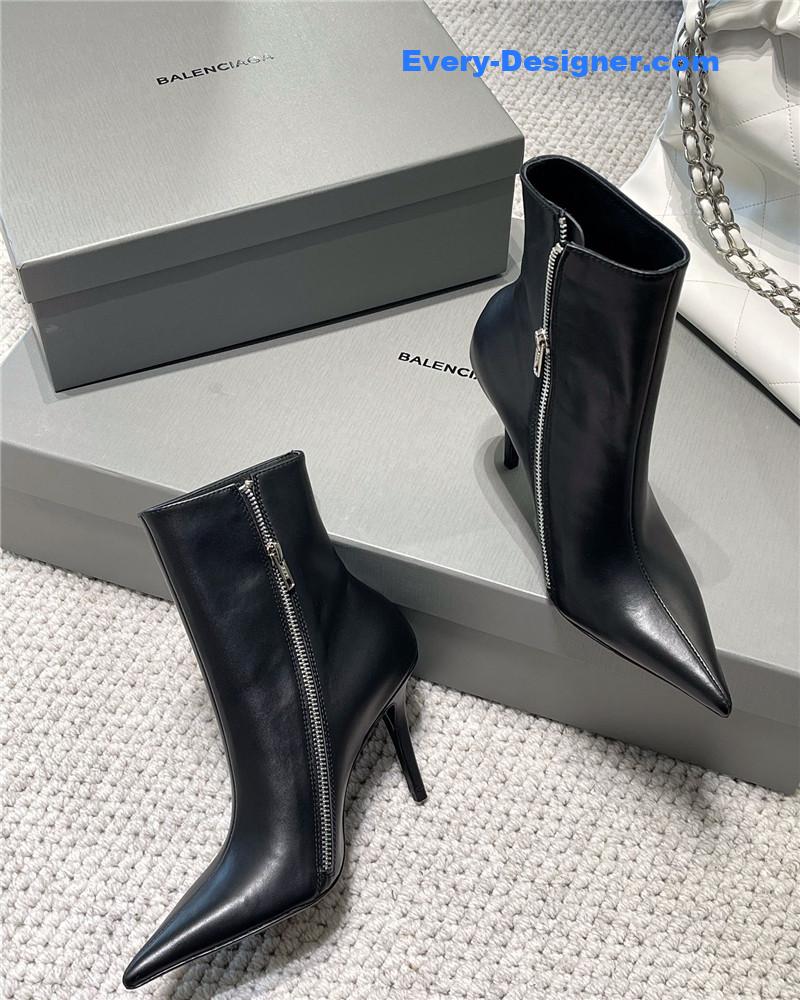 Ba1en*iaga fall/winter zip up heeled boots