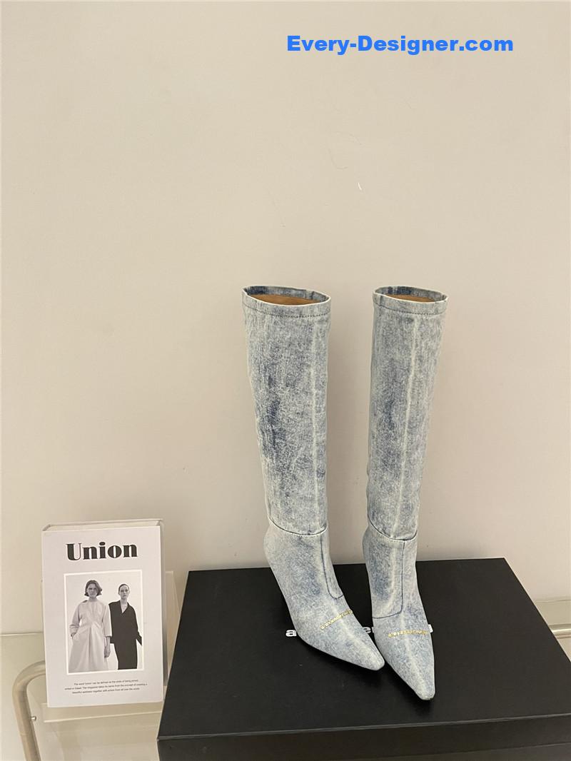 alexander wang new autumn and winter pleated high boots