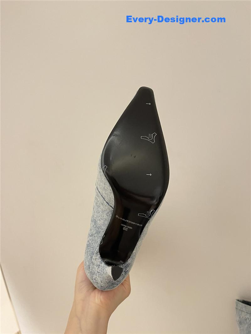 A1exa*der wang new autumn and winter pleated high boots