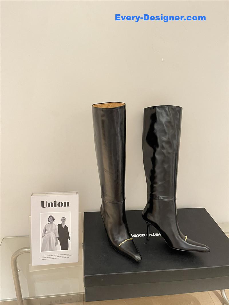 alexander wang new autumn and winter pleated high boots