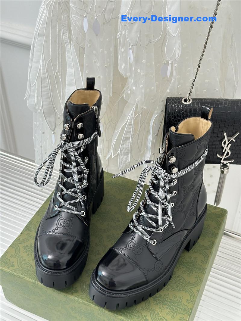 Gvc*1 classic hot style cowhide embossed ankle boots