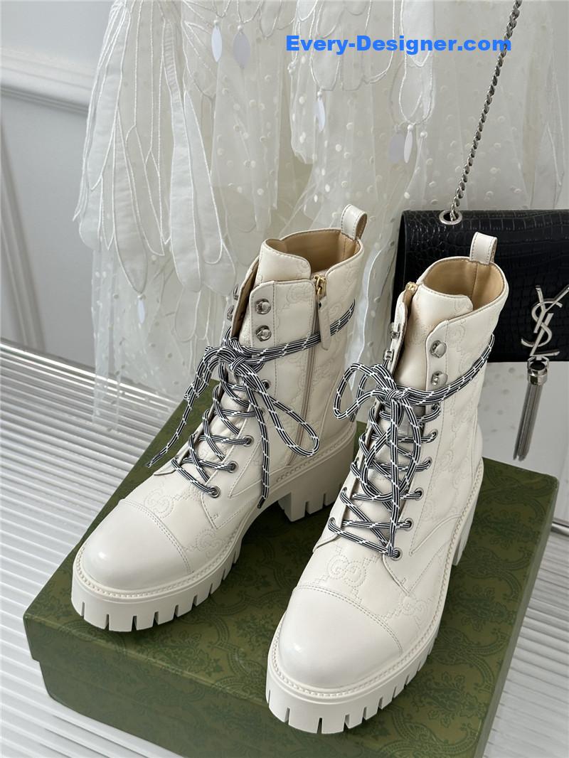 Gvc*1 classic hot style cowhide embossed ankle boots