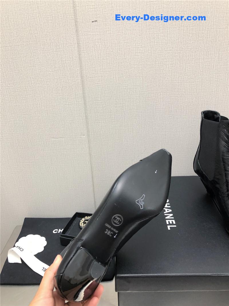 CC classic color block ankle boots