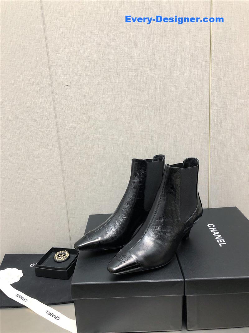 CC classic color block ankle boots