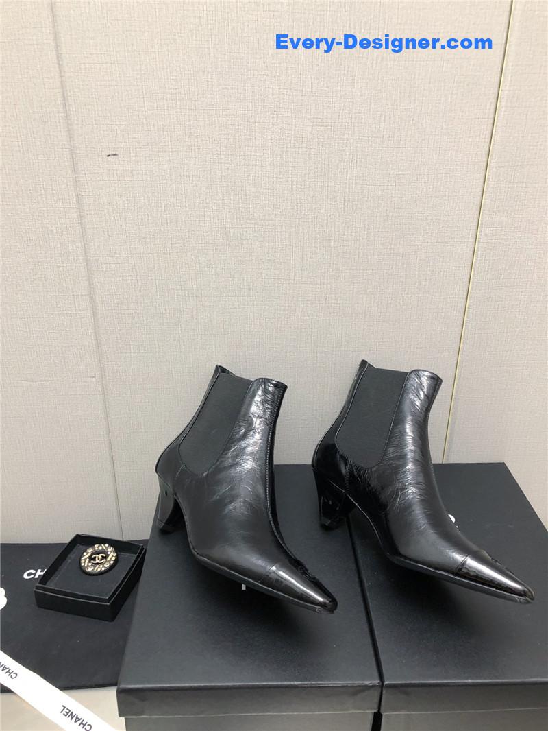 CC classic color block ankle boots