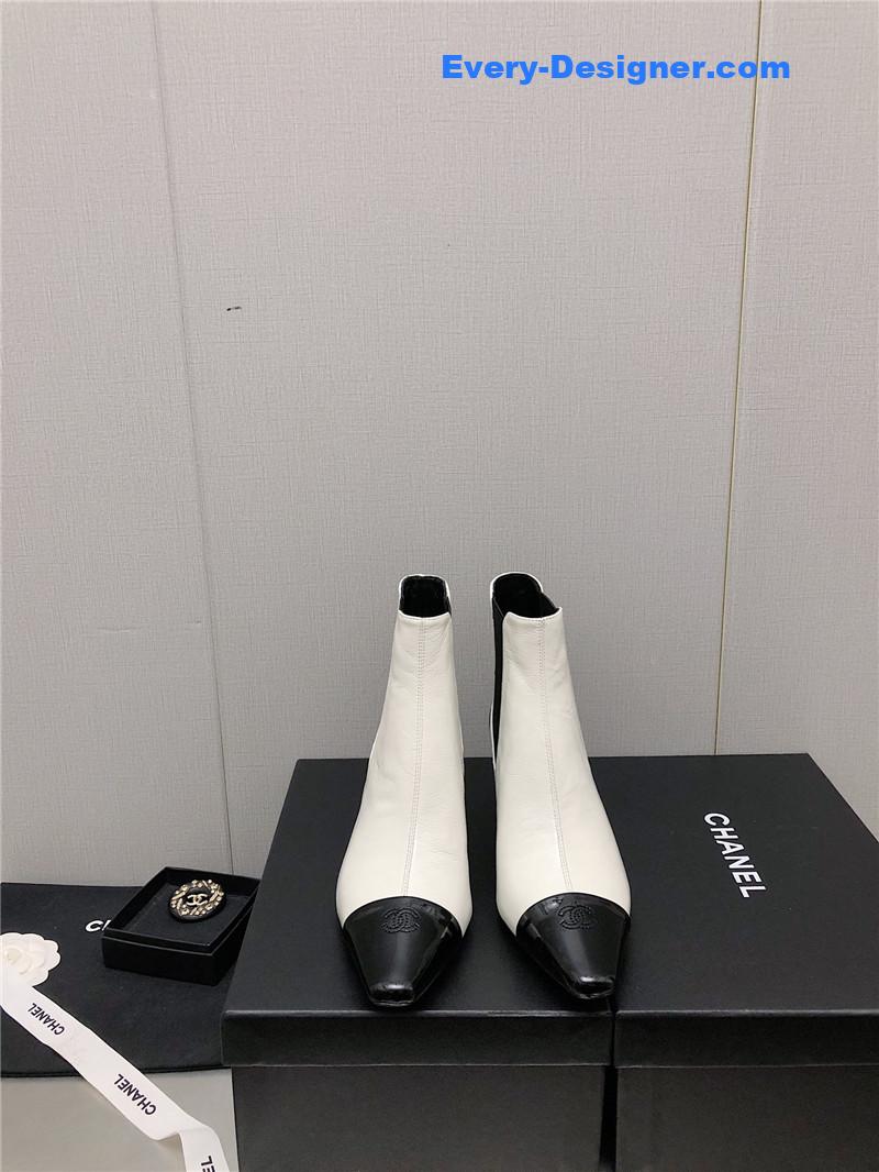 CC classic color block ankle boots