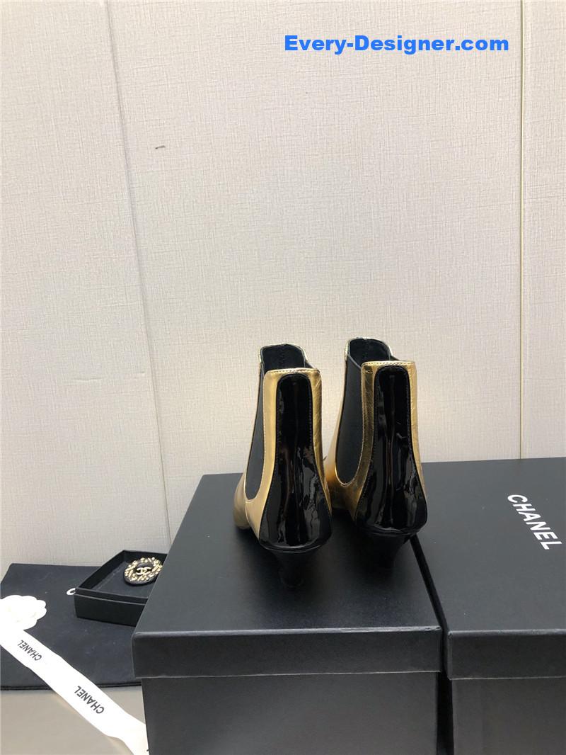 CC classic color block ankle boots