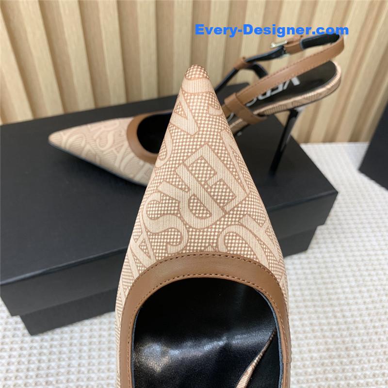 Versace open toe pumps