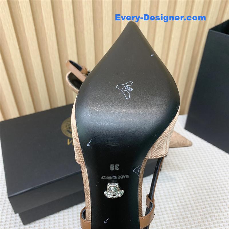 Versace open toe pumps