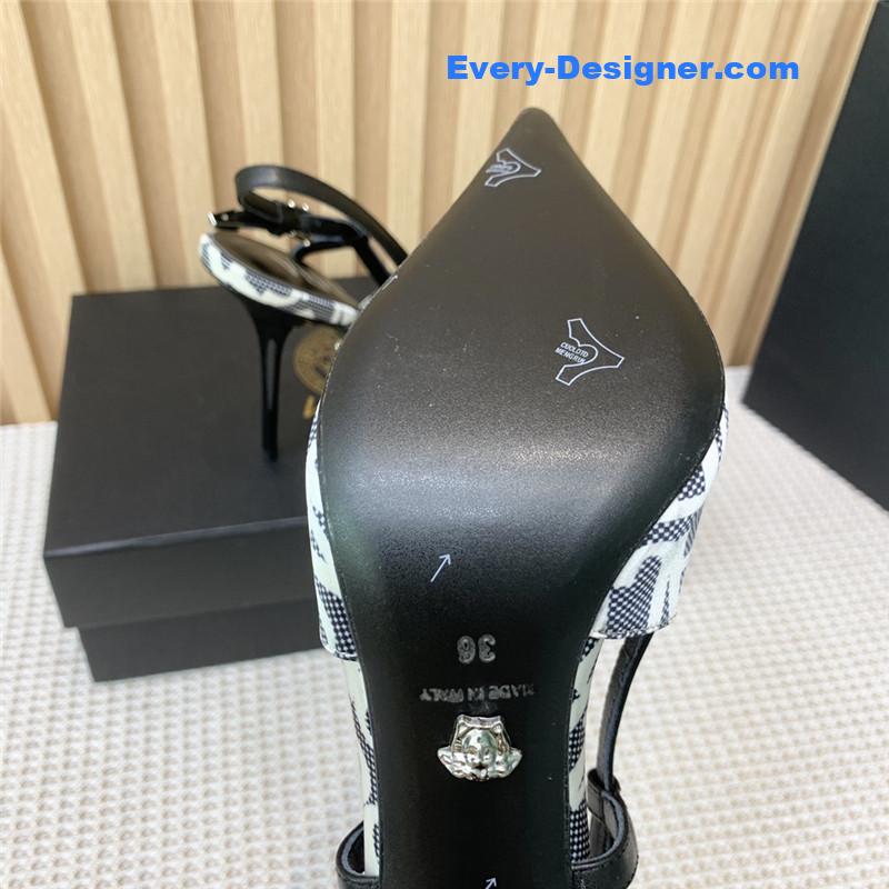 Versace open toe pumps