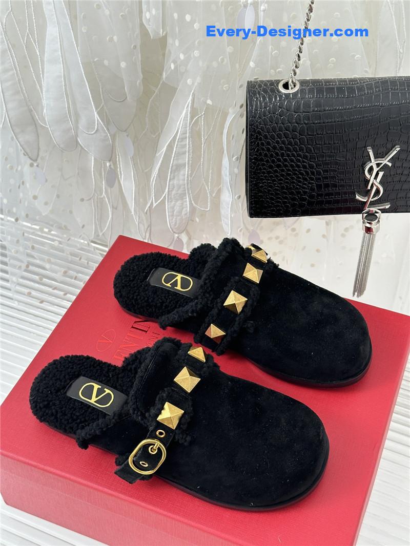 Va1e*ntin0 retro style rivets wool half mop