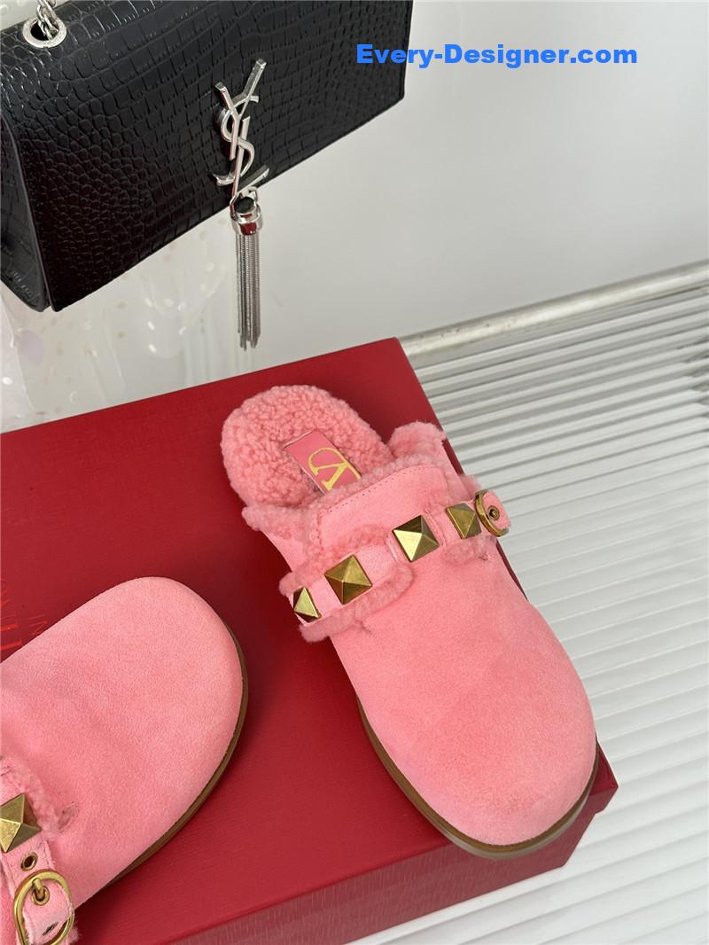 Va1e*ntin0 retro style rivets wool half mop