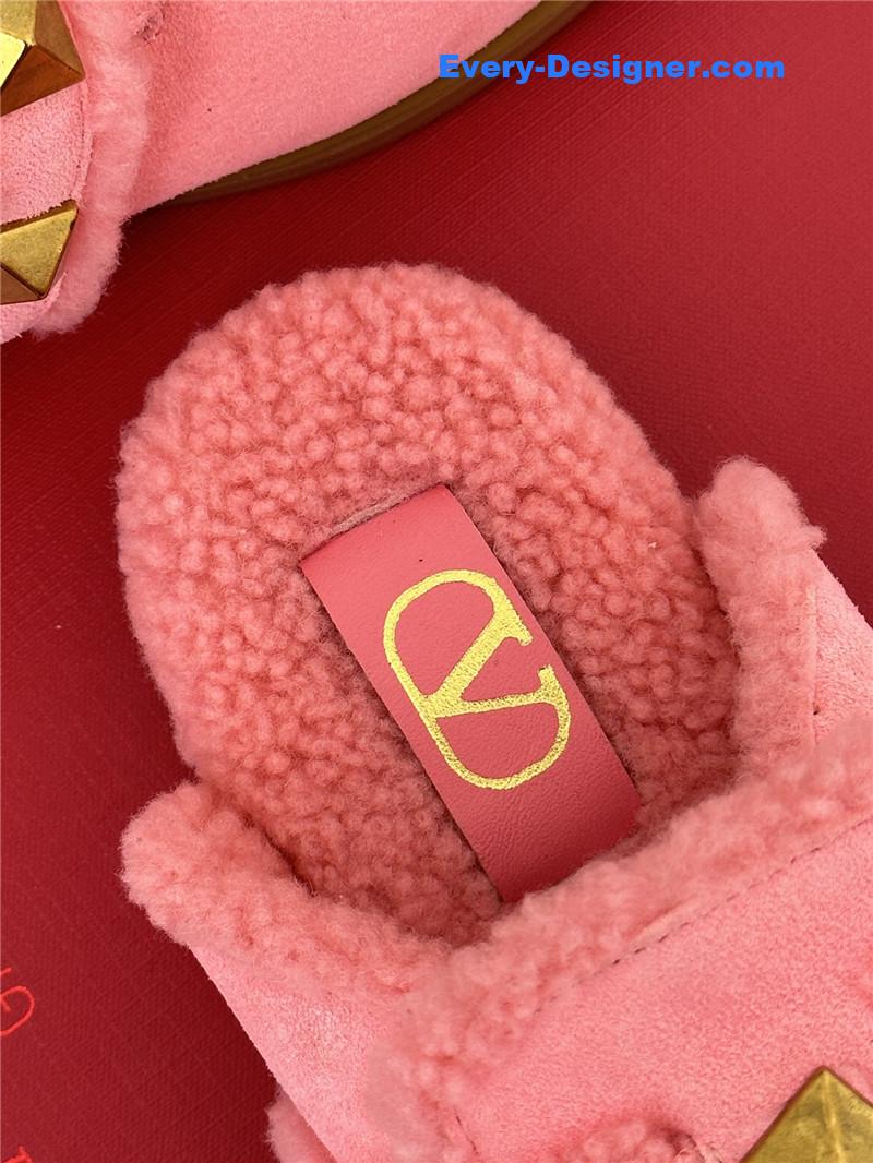 Va1e*ntin0 retro style rivets wool half mop