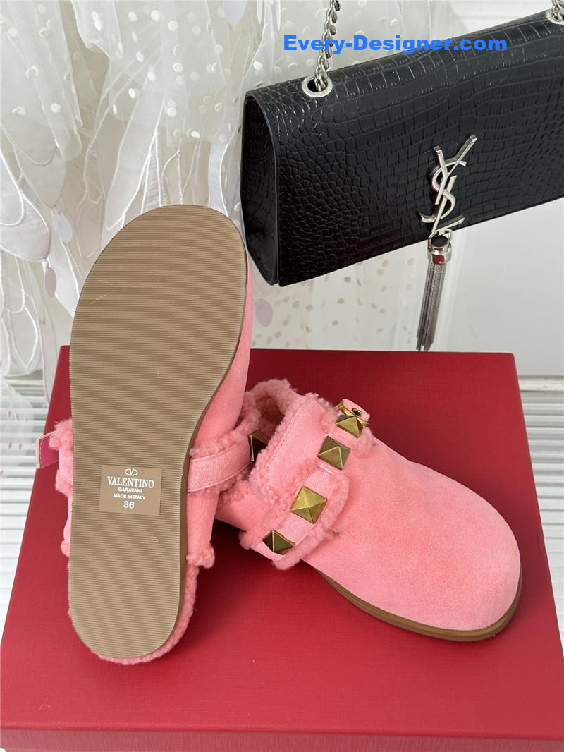 Va1e*ntin0 retro style rivets wool half mop