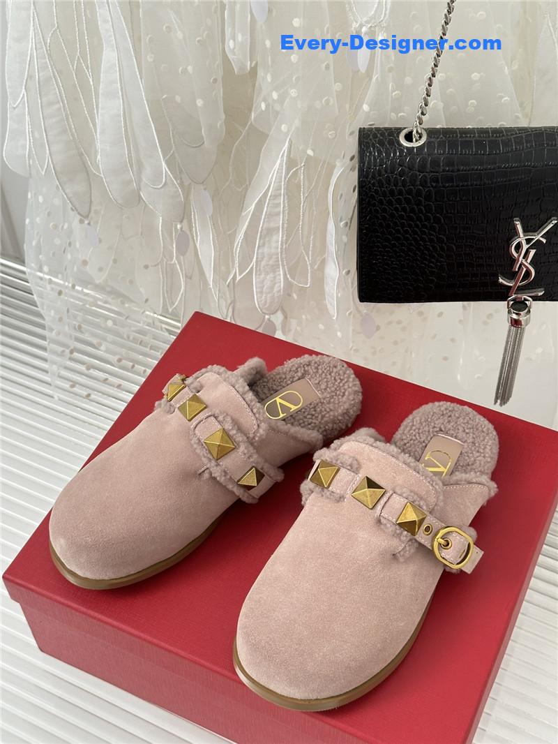 valentino retro style rivets wool half mop