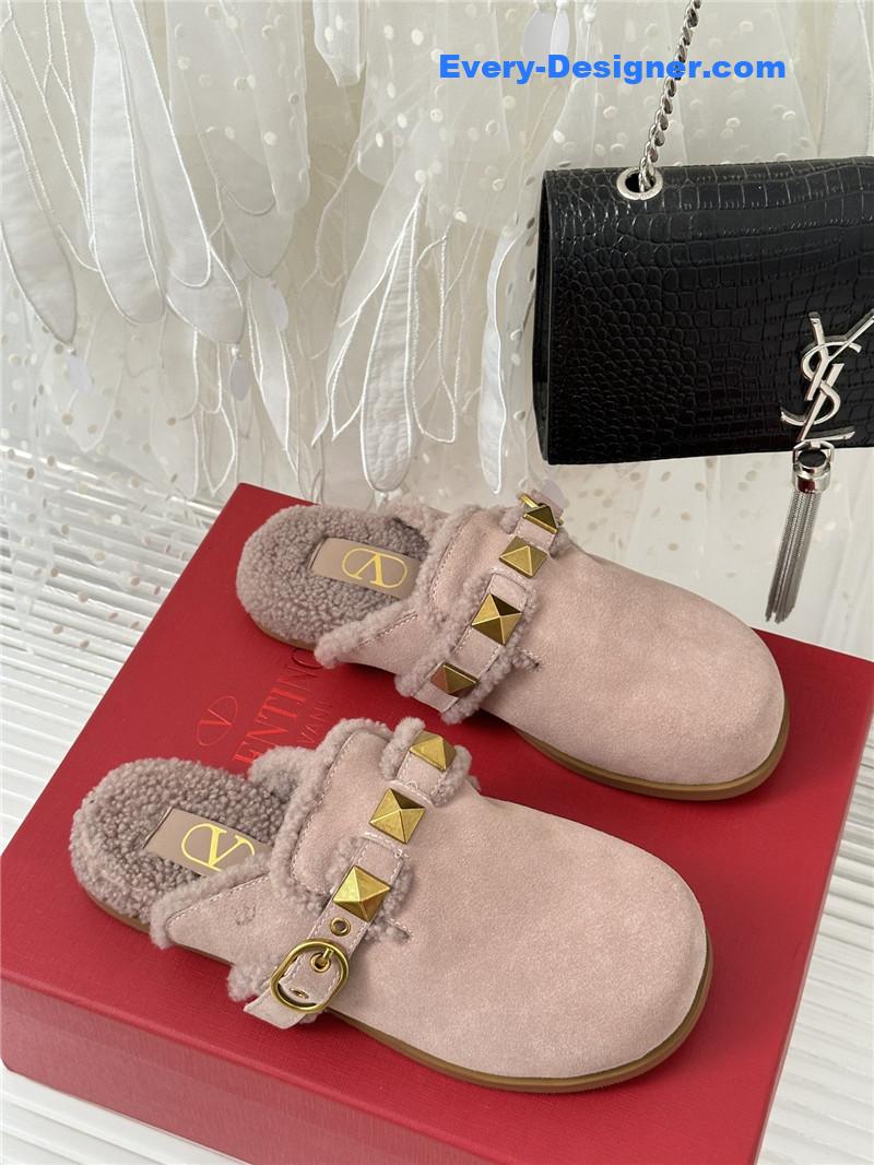 Va1e*ntin0 retro style rivets wool half mop