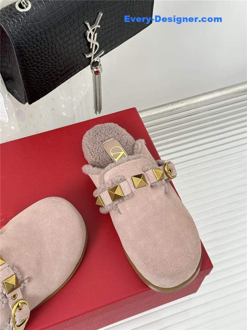 Va1e*ntin0 retro style rivets wool half mop