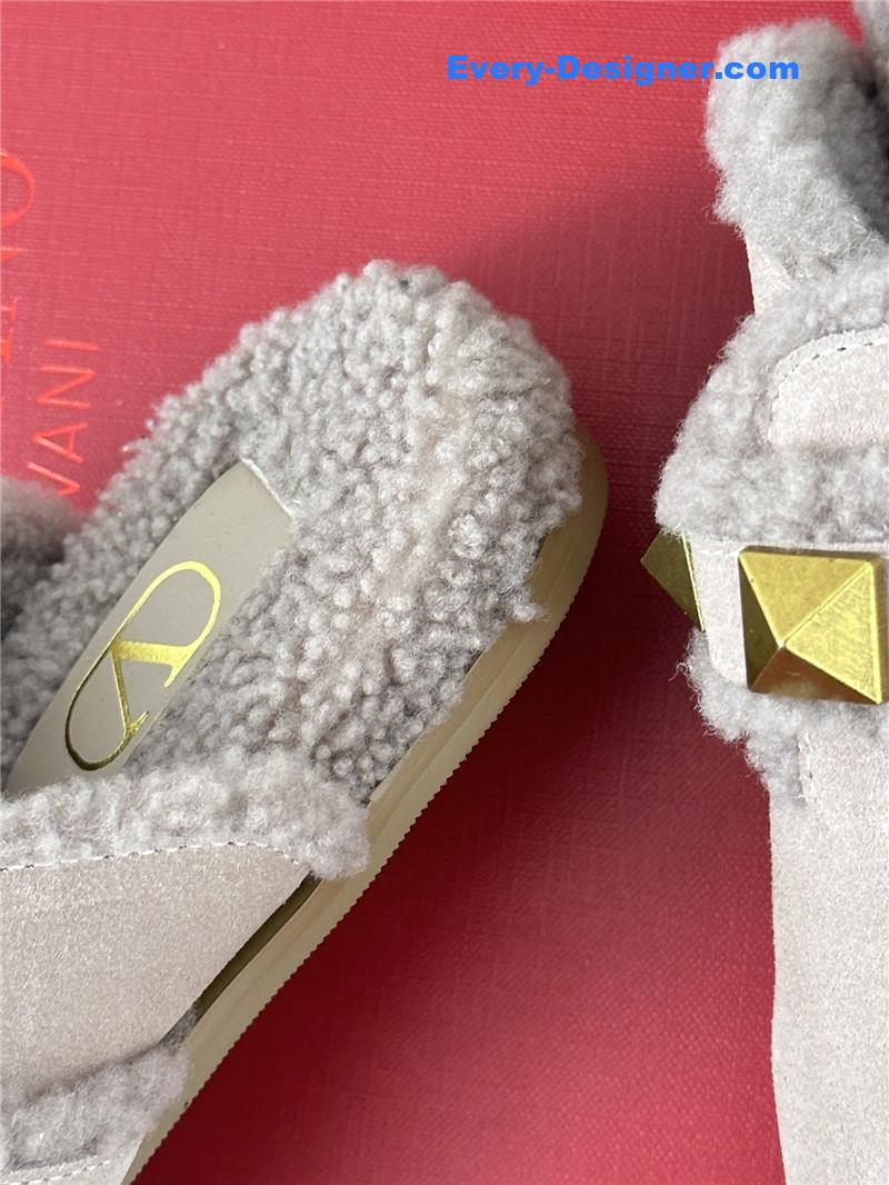 Va1e*ntin0 retro style rivets wool half mop