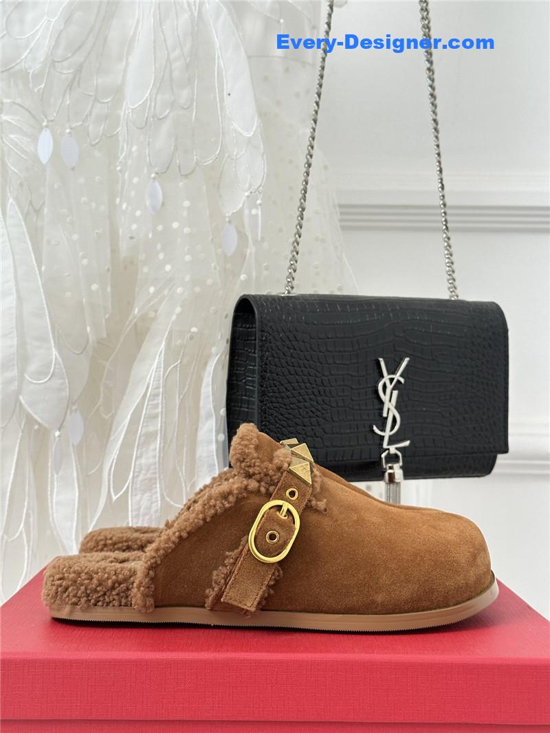 Va1e*ntin0 retro style rivets wool half mop