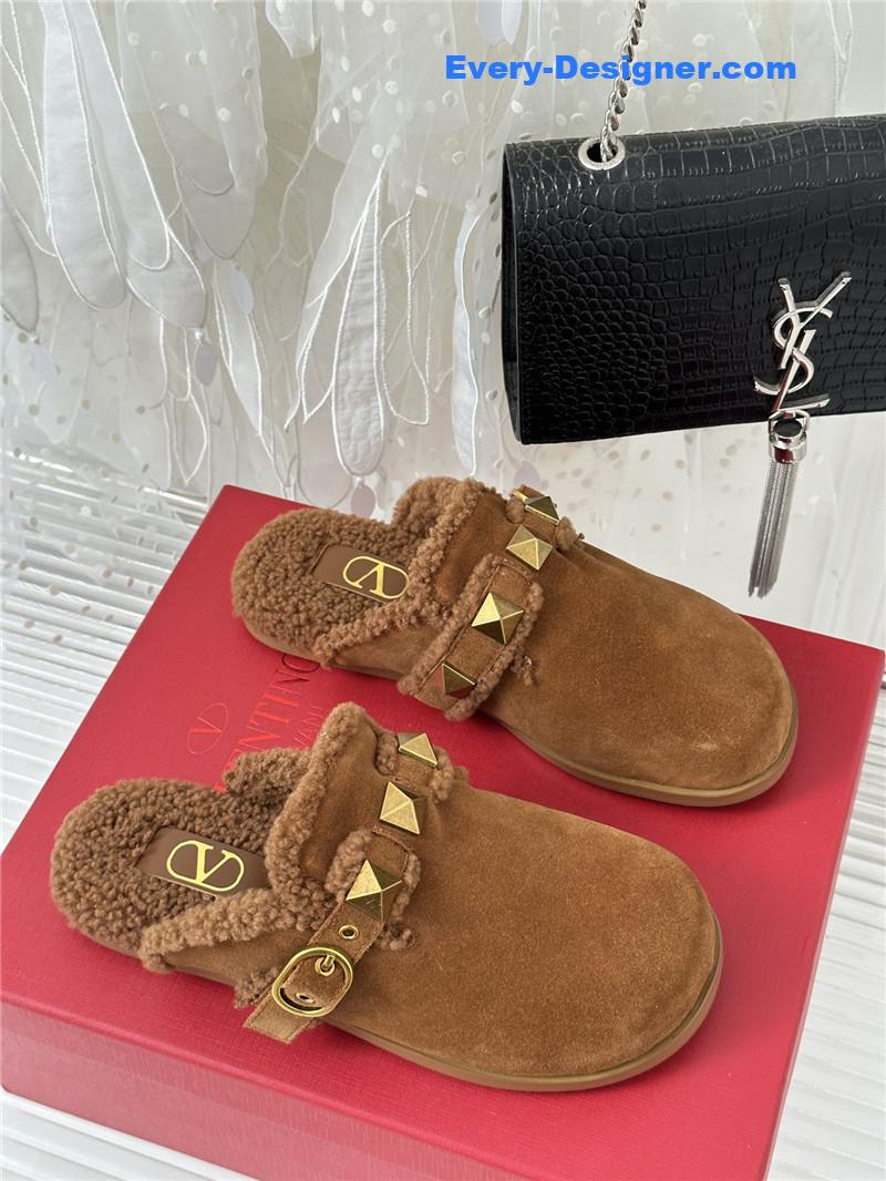 Va1e*ntin0 retro style rivets wool half mop