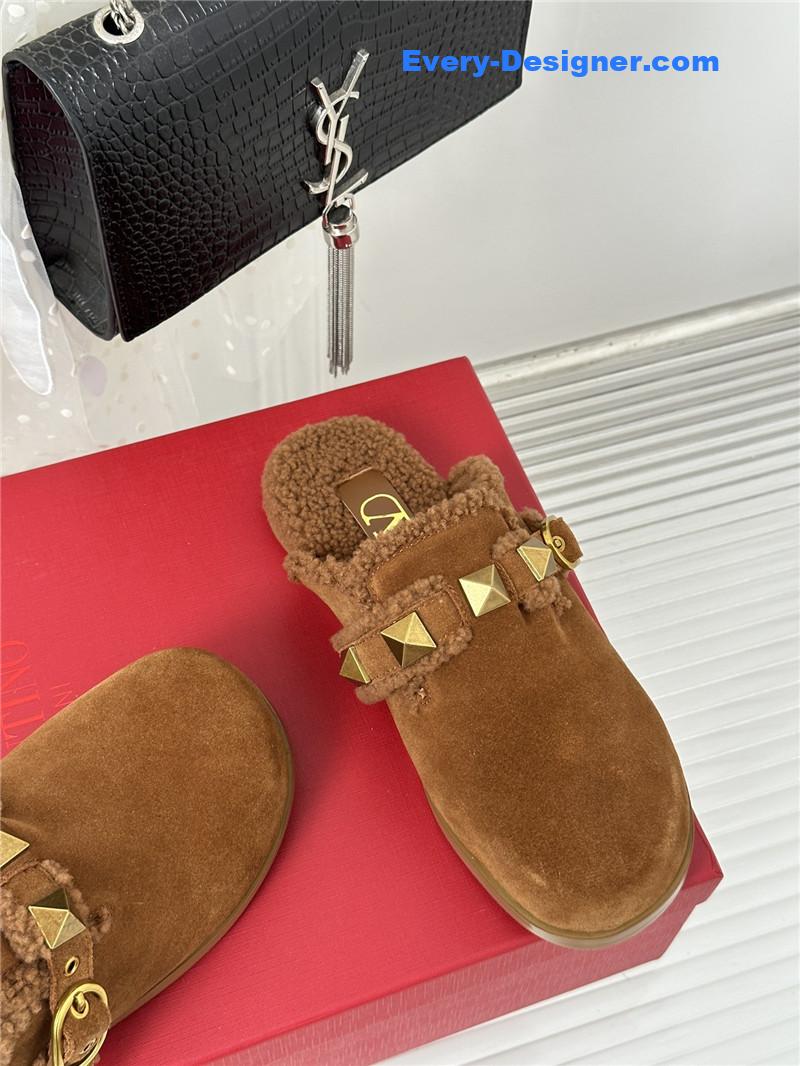 Va1e*ntin0 retro style rivets wool half mop