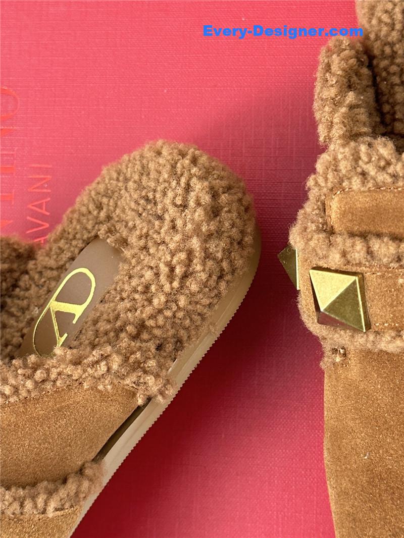 Va1e*ntin0 retro style rivets wool half mop