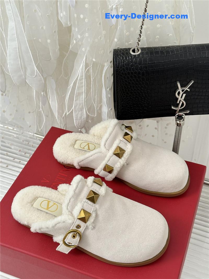 Va1e*ntin0 retro style rivets wool half mop