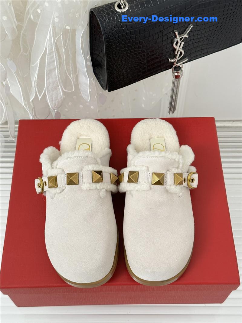 Va1e*ntin0 retro style rivets wool half mop