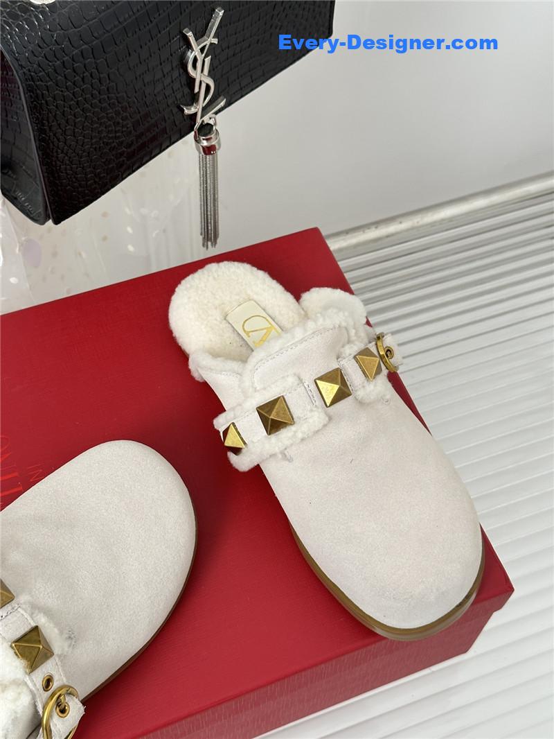 Va1e*ntin0 retro style rivets wool half mop