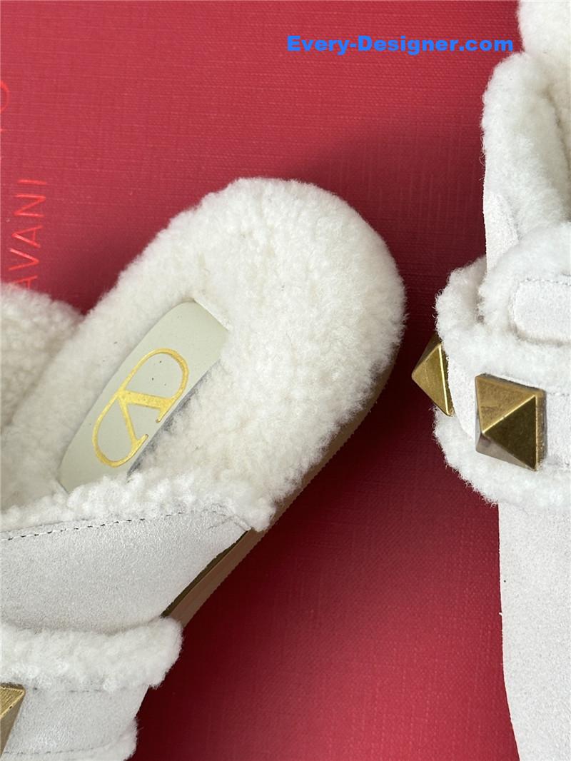 Va1e*ntin0 retro style rivets wool half mop